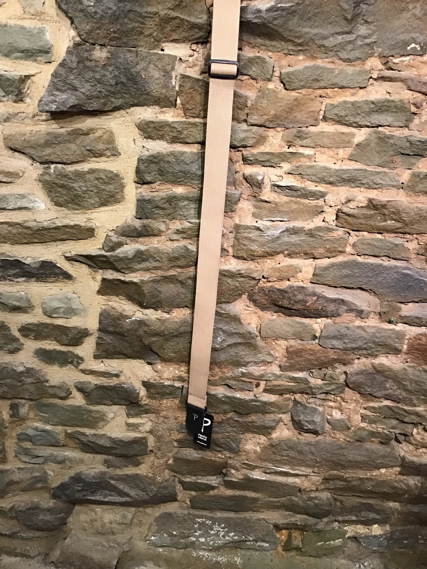 Perri’s Leathers 2” basic tan cotton guitar strap