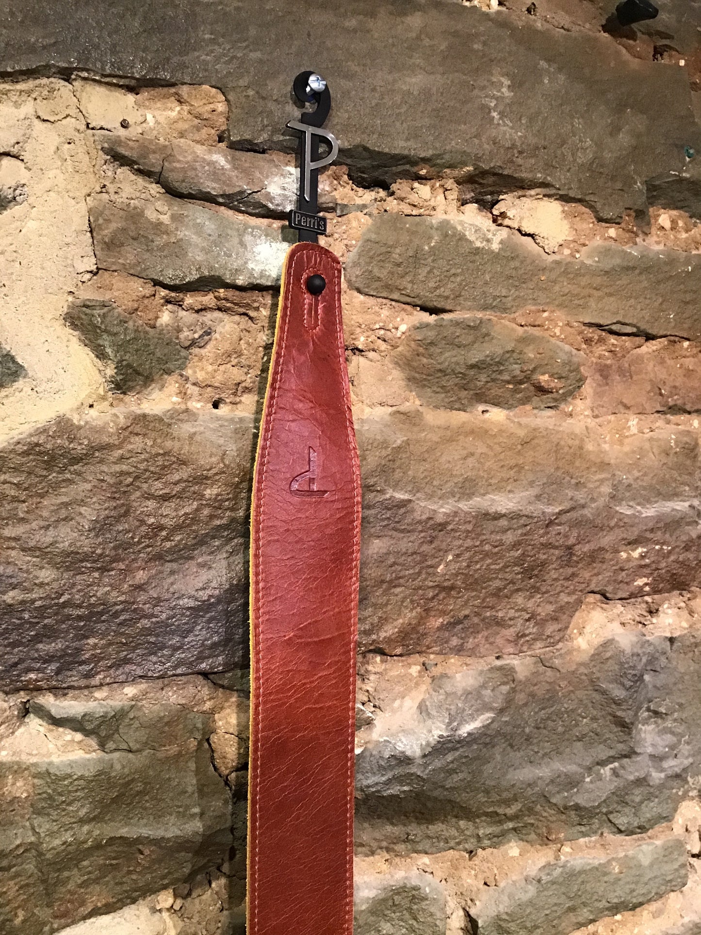 Perri’s Leathers 2.5” soft ruddy leather guitar strap
