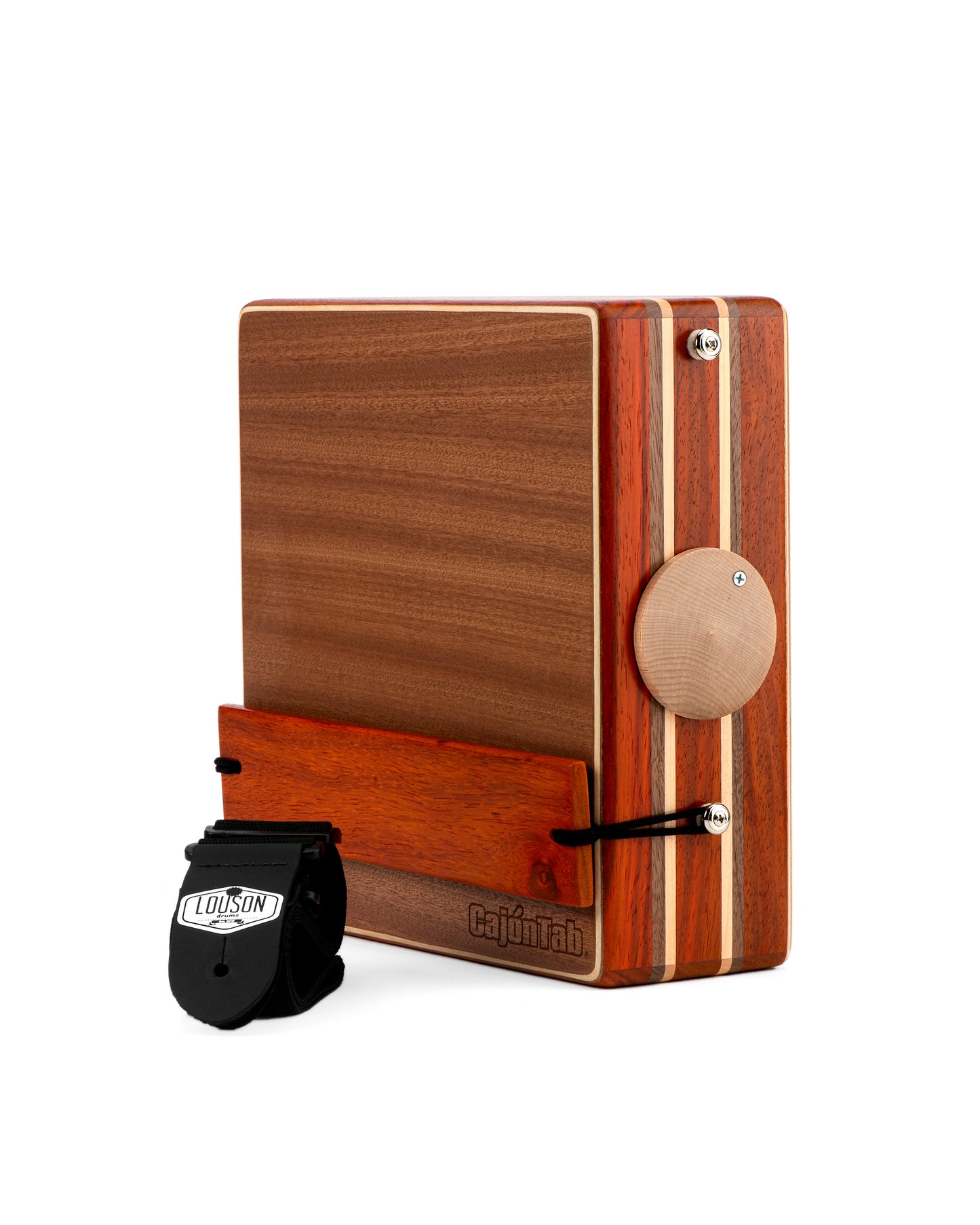 CajonTab Pro Series de 12” - Padauk, doble raya en nogal y cerezo