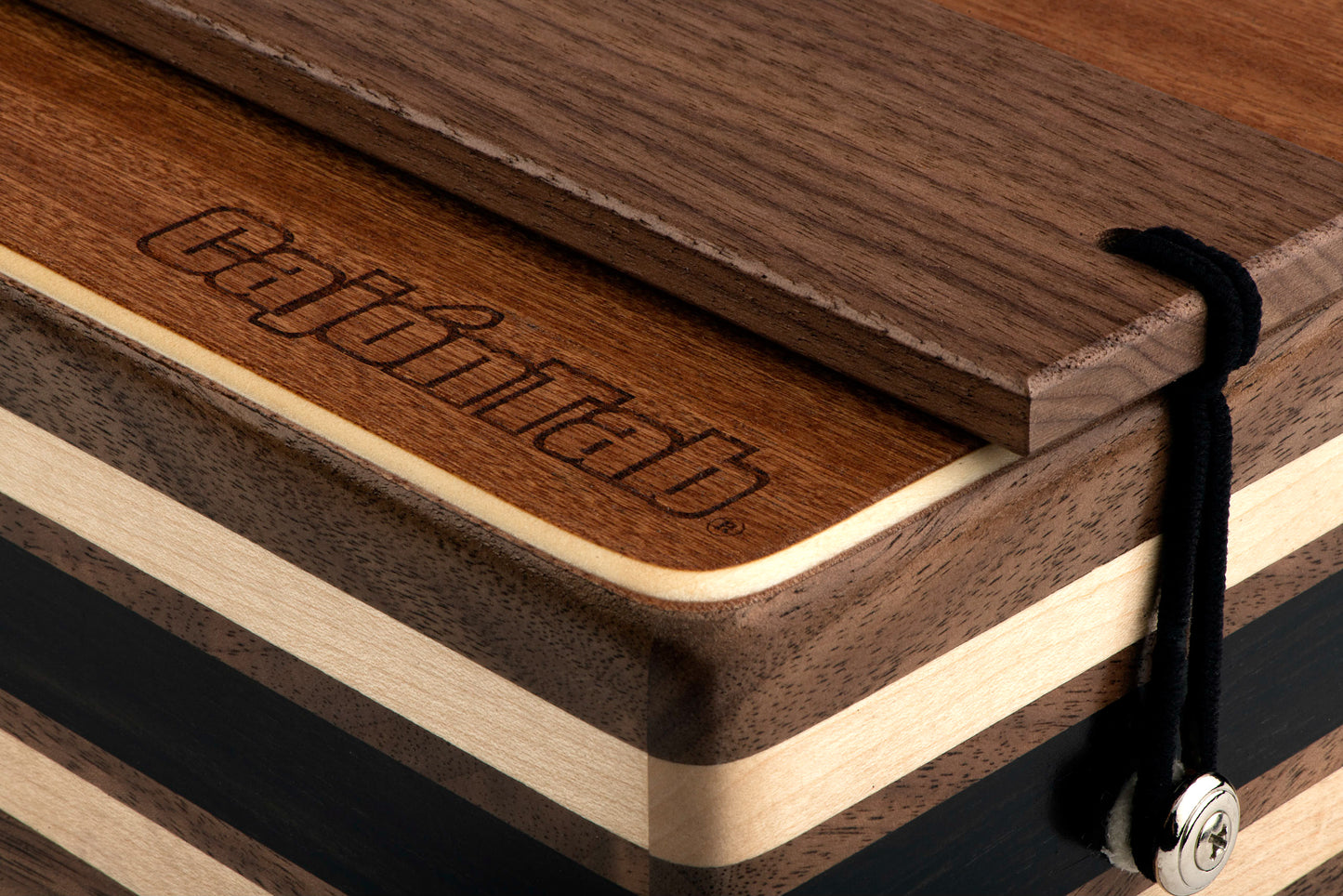 CajonTab®️ Pro Series 12” - Cereza, ébano, nogal con caja de nogal