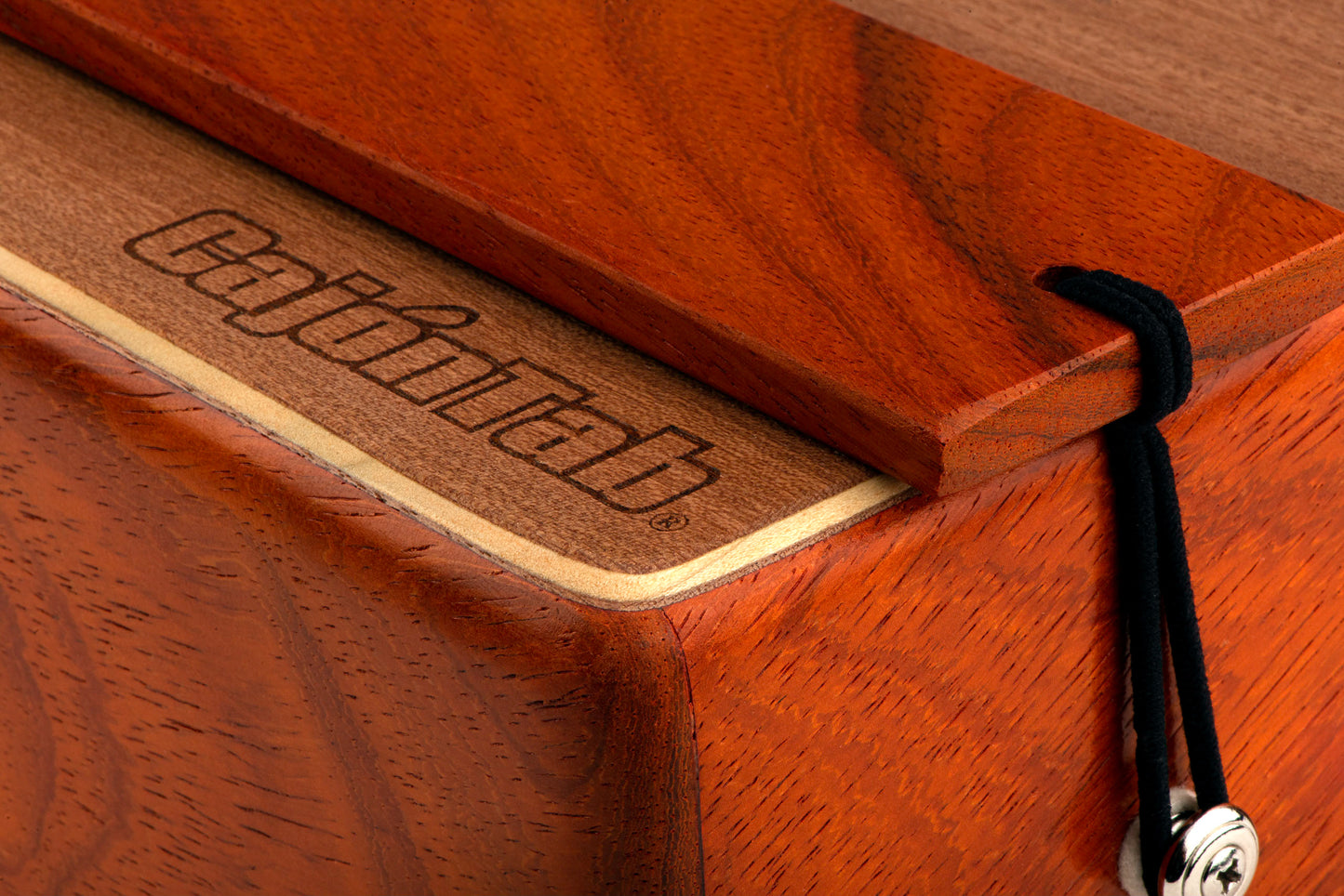 CajonTab® 12" Pro Series- Solid Padauk with padauk snare.