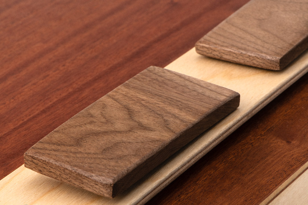 Click snare castanet pair - solid walnut