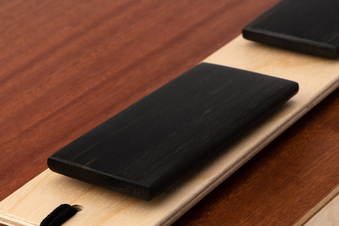 Par de castañuelas con caja Click - ébano macizo