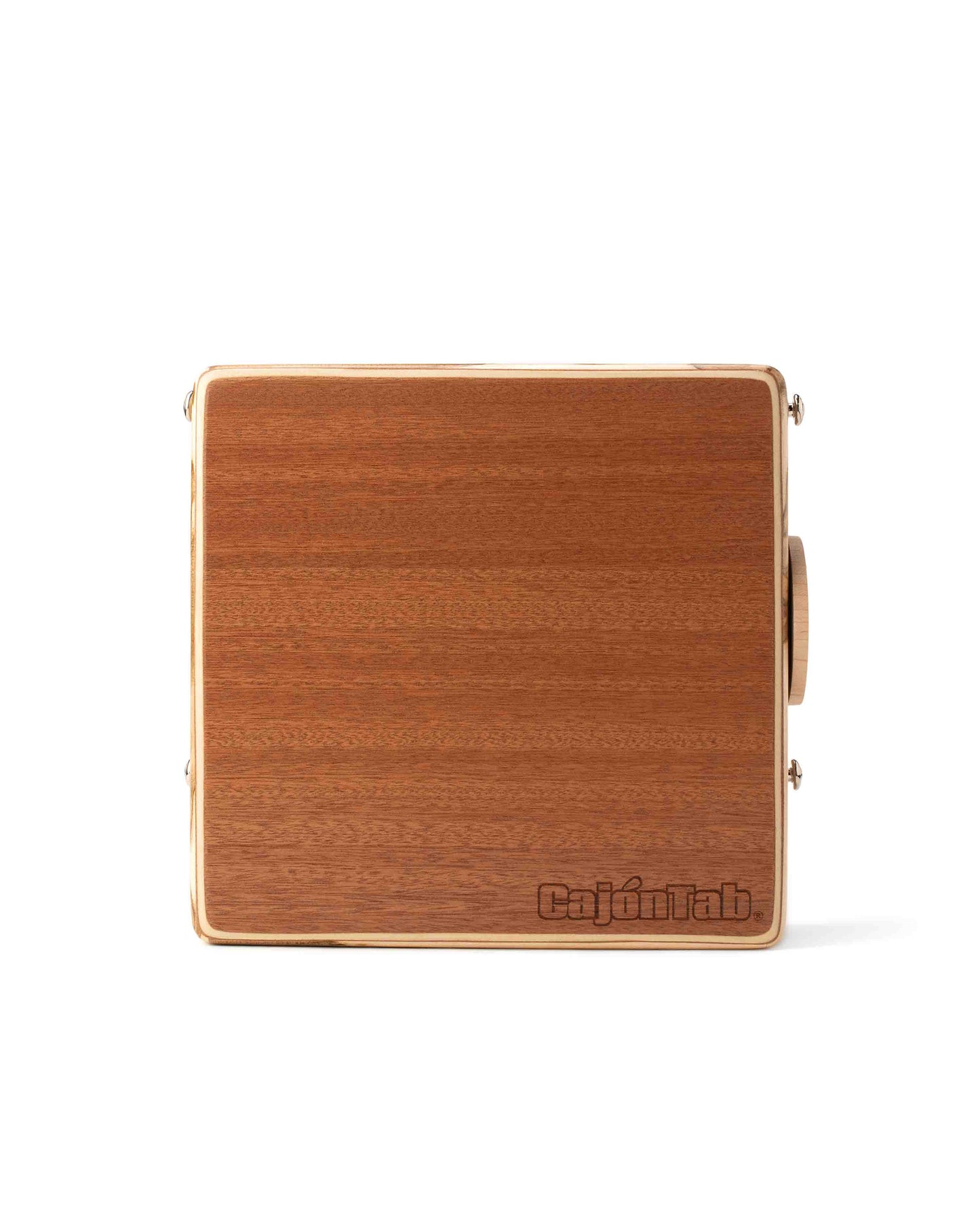 10 inch CajonTab - solid ambrosia maple with snare