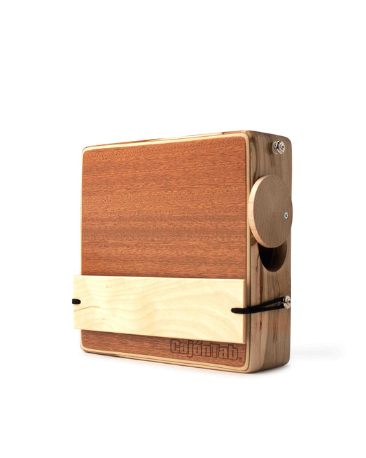 10 inch CajonTab - solid ambrosia maple with snare
