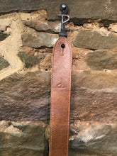 Perri’s Leathers 2” light brown Italian premium leather guitar strap