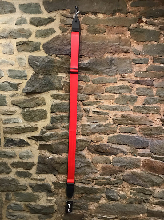 Correa de guitarra para cinturón de seguridad roja de 2" de Perri's Leathers