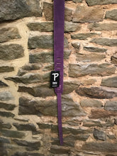 Perri’s Leathers 2” soft purple suede leather guitar strap with tan suede backing