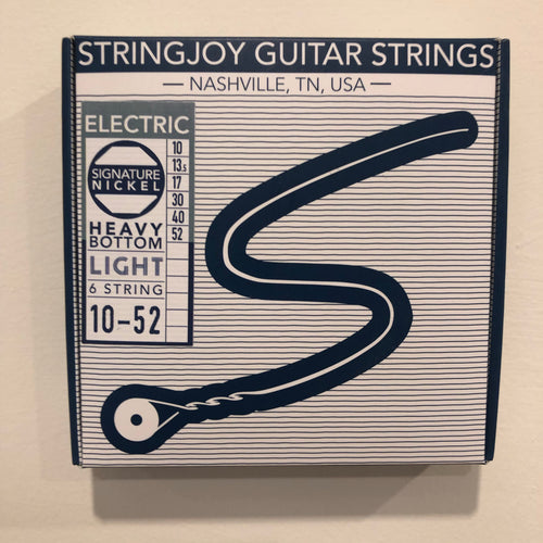 Cuerdas de guitarra Stringjoy, parte superior ligera, parte inferior pesada, 10-52 cuerdas de guitarra de níquel