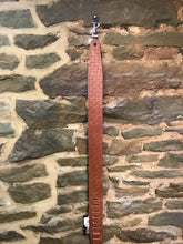 Perri’s Leathers 2.5” steel plated embossed leather tan guitar strap