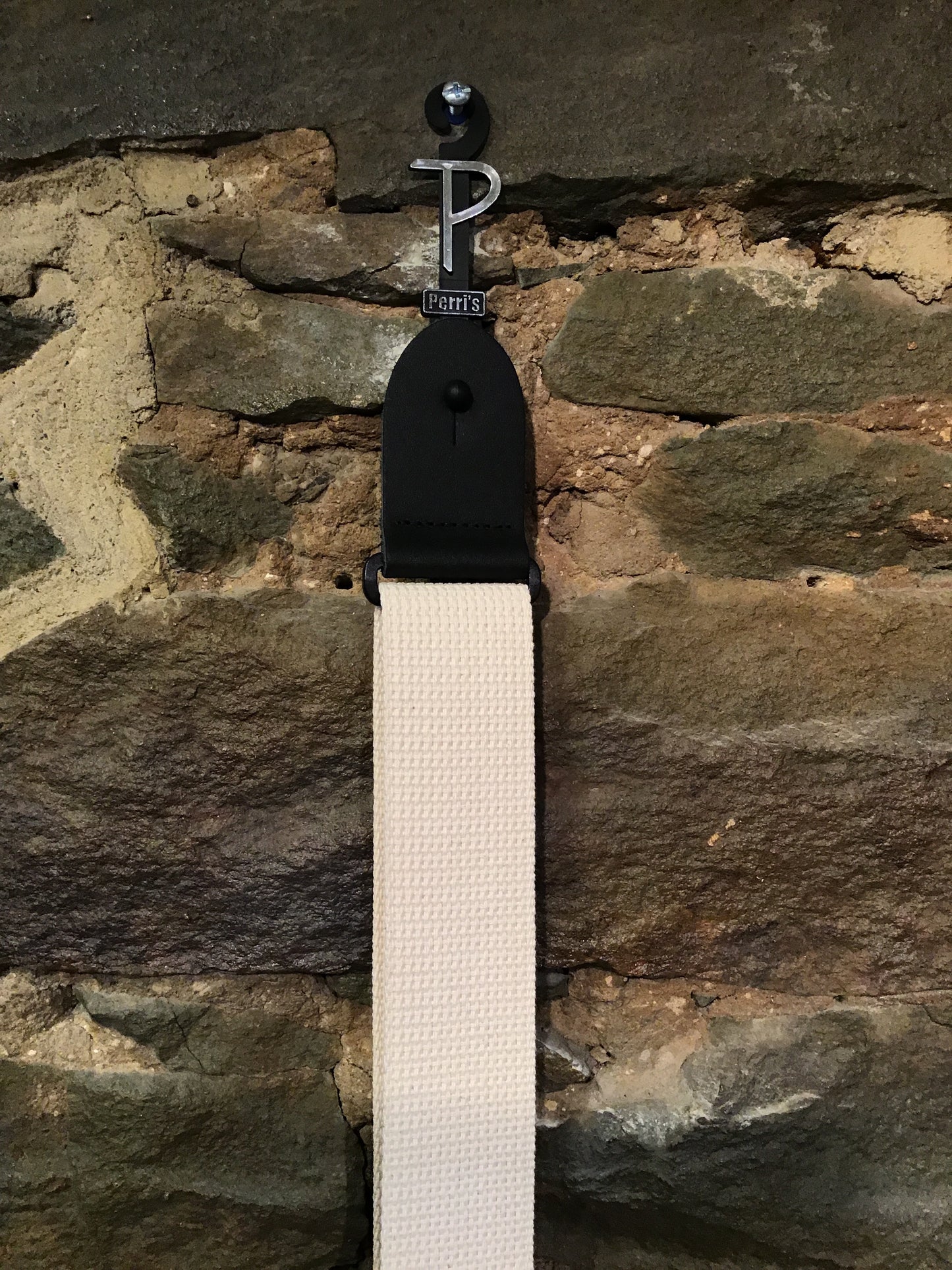 Perri’s Leathers 2” basic beige cotton guitar strap