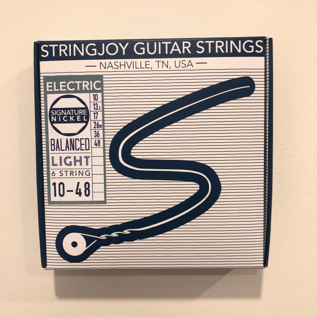 Stringjoy Guitar Strings 10-48 gauge light nickel electric guitar strings