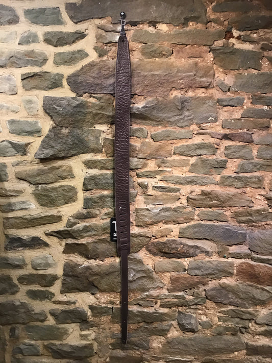 Perri's Leathers Correa de guitarra de cuero marrón de 2,5"