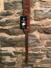 Perri’s Leathers 2” premium brown Italian leather guitar strap