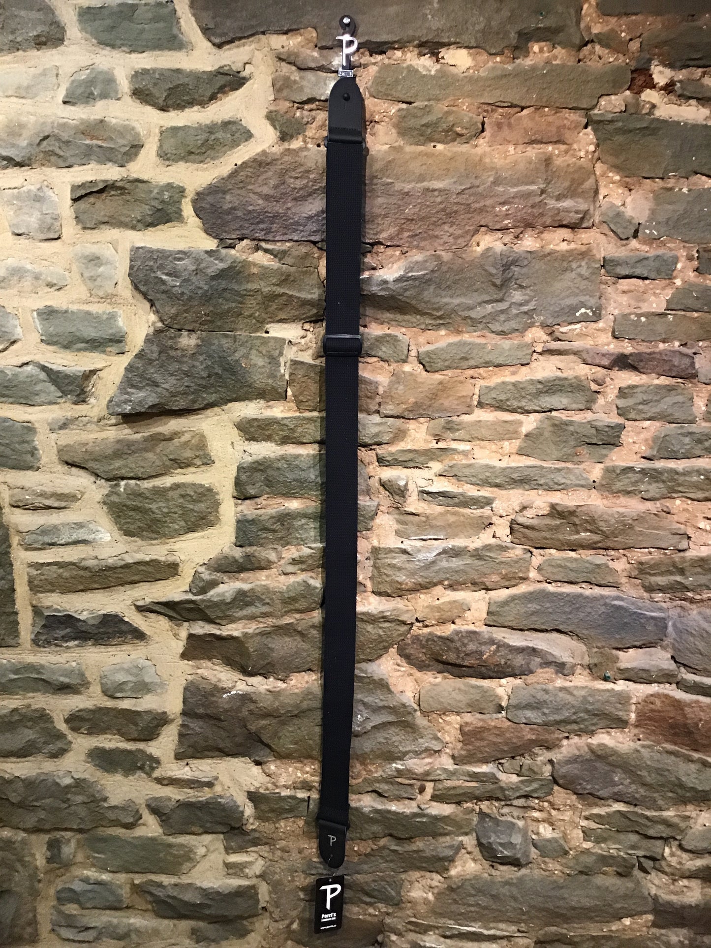 Perri’s Leathers 2” basic black cotton guitar strap