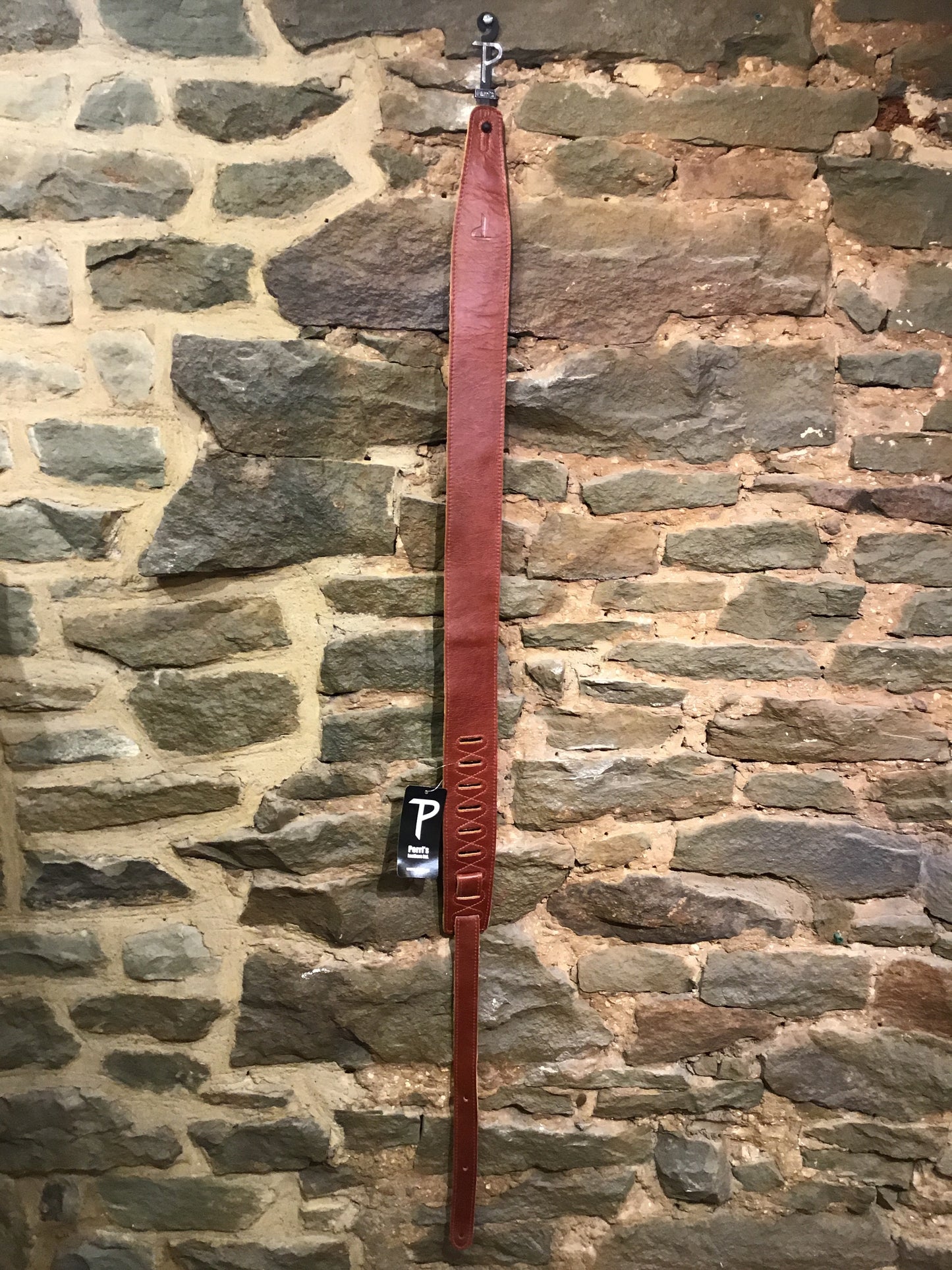 Perri’s Leathers 2.5” soft ruddy leather guitar strap