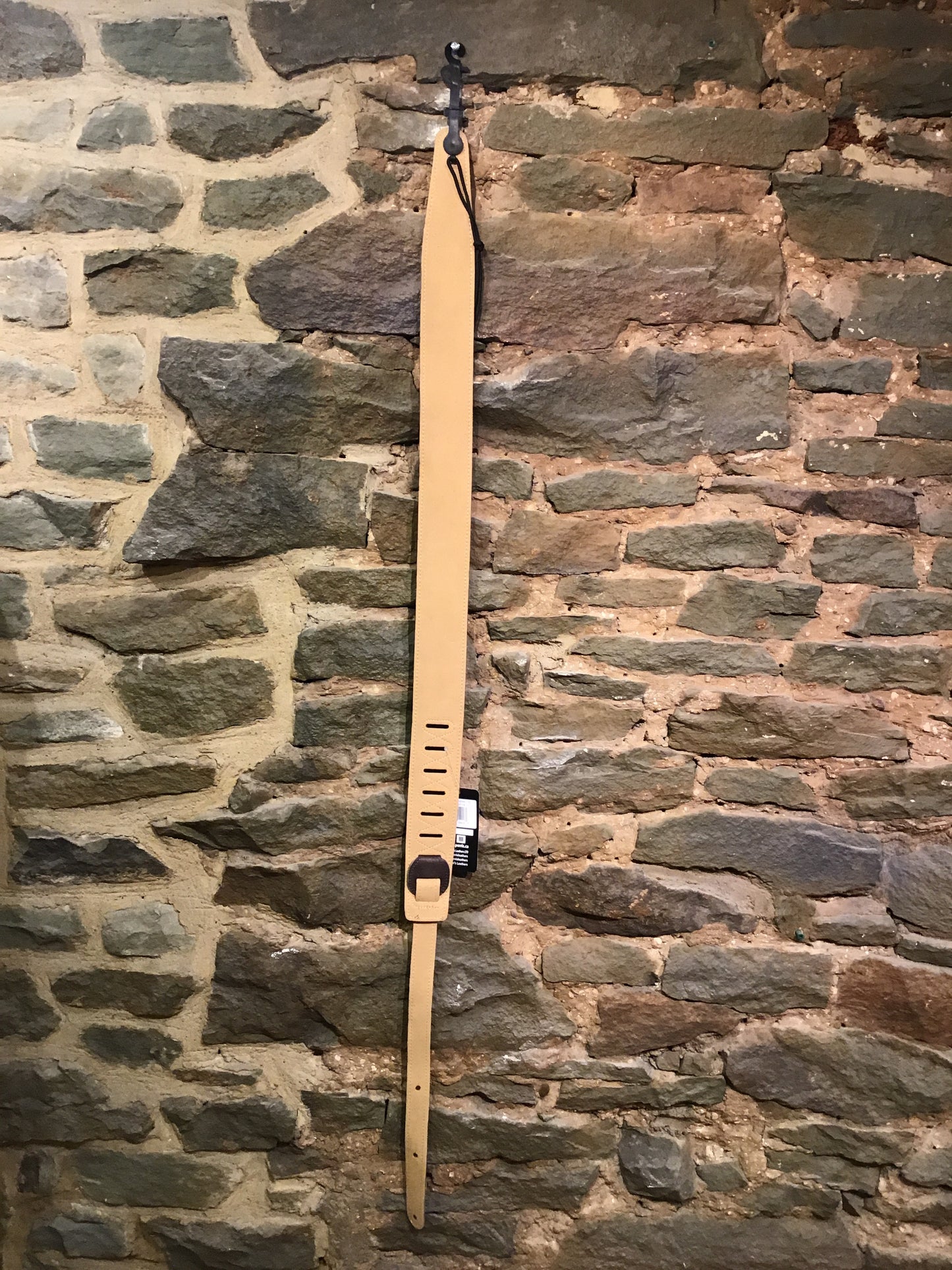 Perri's Leathers Correa de guitarra de cuero marrón de 2,5"