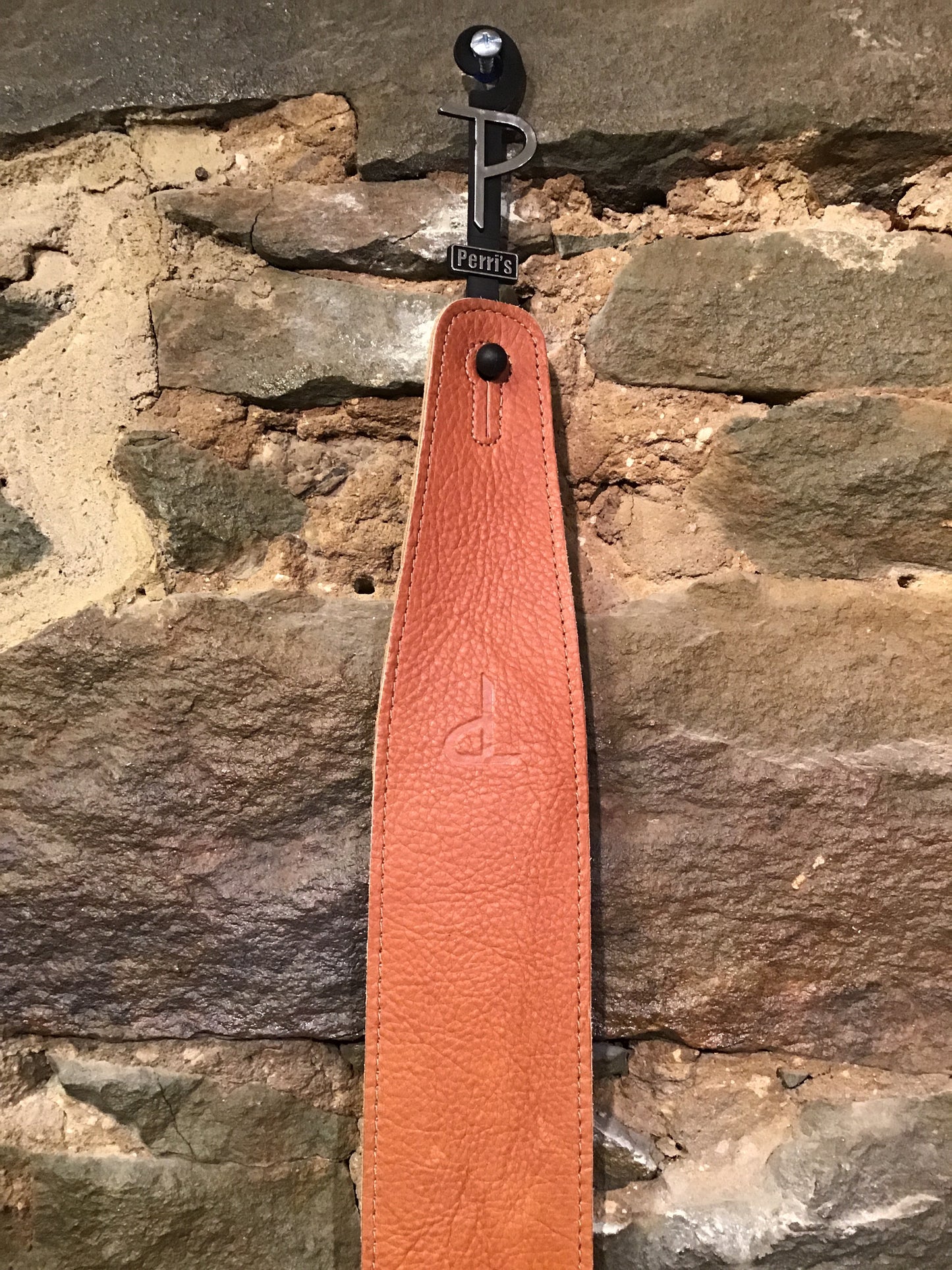 Perri’s Leathers 2.5” soft tan leather guitar strap