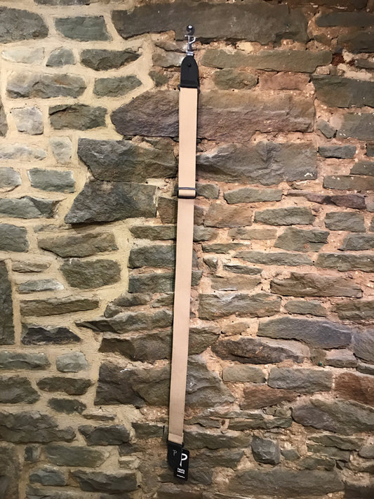 Perri's Leathers Correa de guitarra básica de algodón color canela de 2"