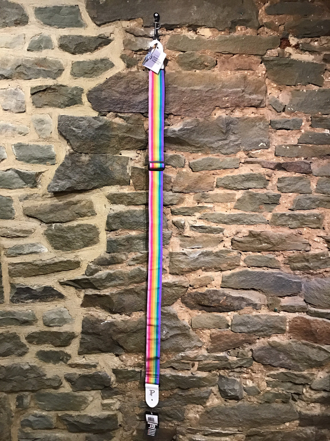 Perri’s Leathers 2” Jacquard rainbow guitar strap